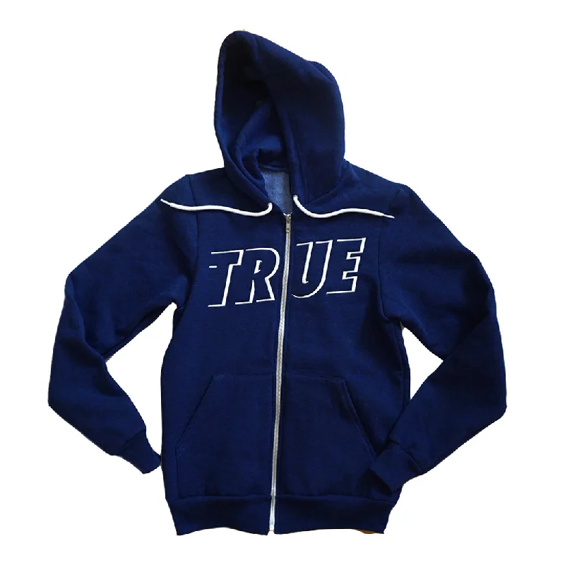 True Womens Just Use It Zip Hoodie Heather Cobalt