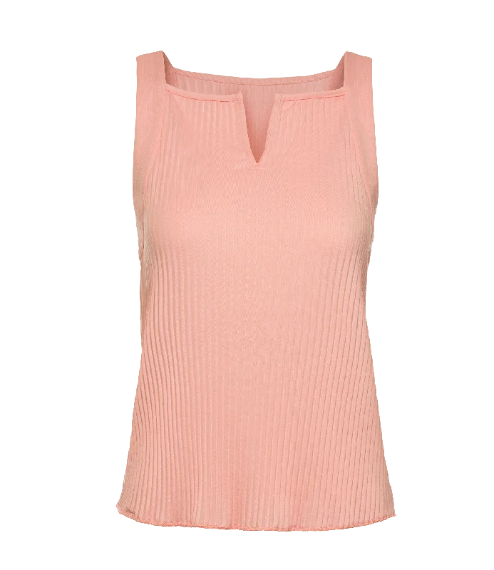 196054-815 | DEEP V PLEATED TANK | PEACH