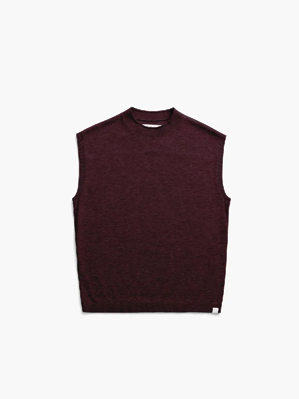 Women's Atlas Air Sweater Tank - Burgundy