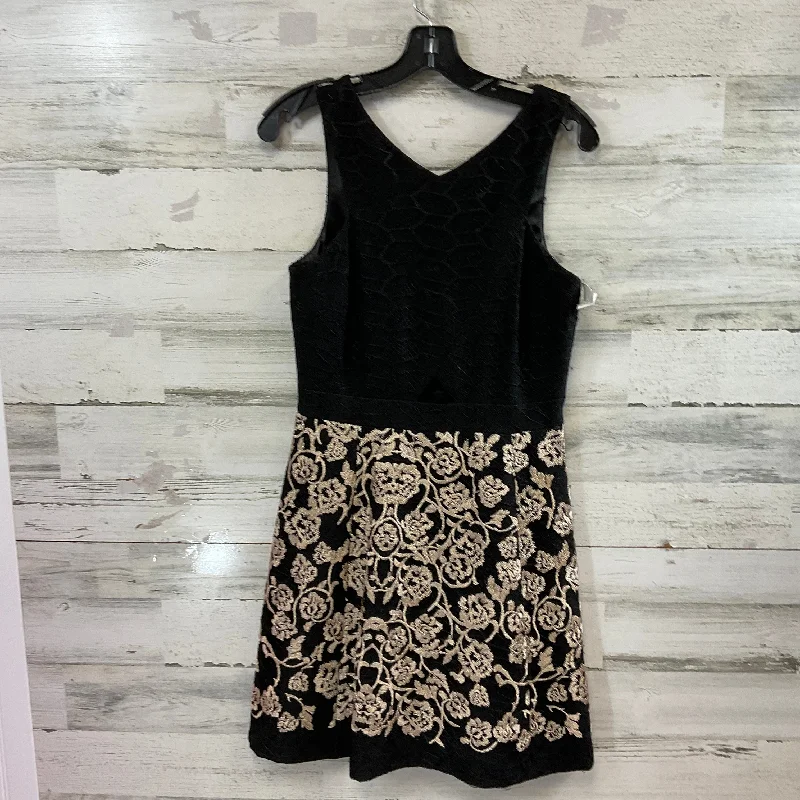 Dress Casual Short By Gianni Bini In Black Gold, Size: 8