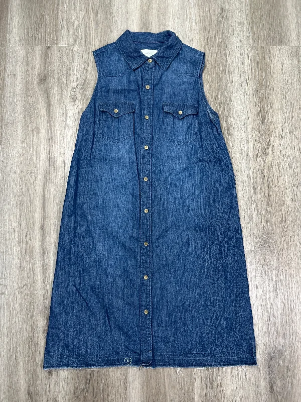 Dress Casual Short By Universal Thread In Blue Denim, Size: S