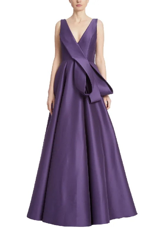 Loop Bow Ballgown - Eggplant