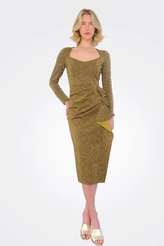 Lujan Short Dress - Olive