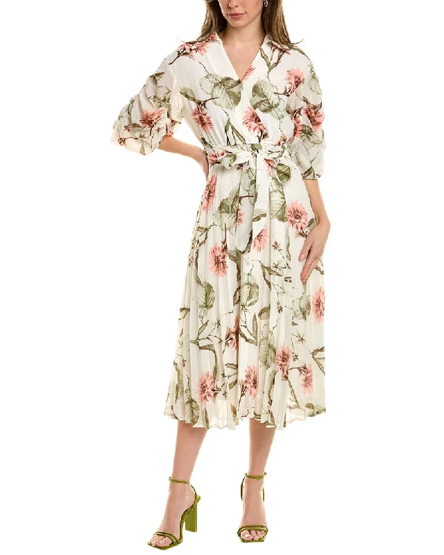 Gracia Surplice Midi Dress