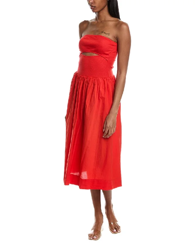 Stateside Poplin Maxi Dress