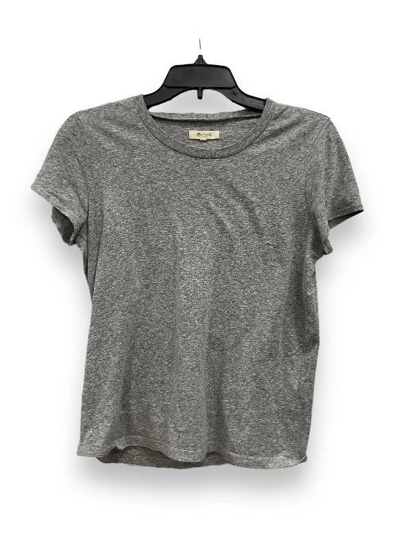 Top Short Sleeve By Madewell In Grey, Size: S