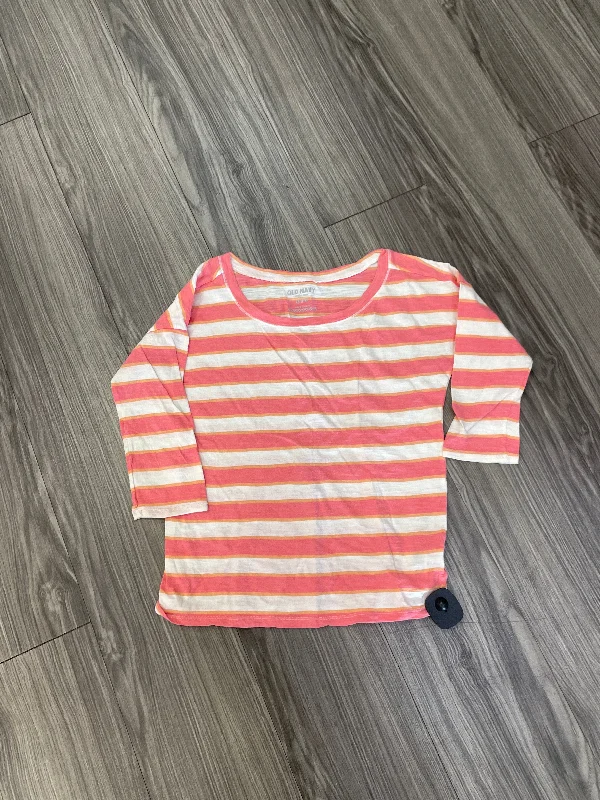 Top Short Sleeve By Old Navy In Striped Pattern, Size: Xs