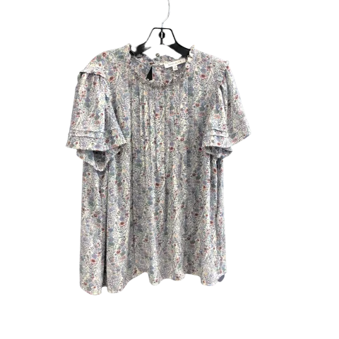 Top Short Sleeve By Rose And Olive In Floral Print, Size: 1x