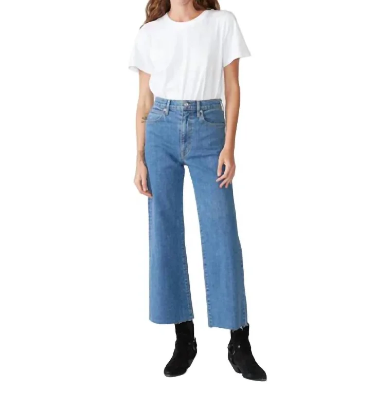 Grace Crop Jeans In Forever Blue