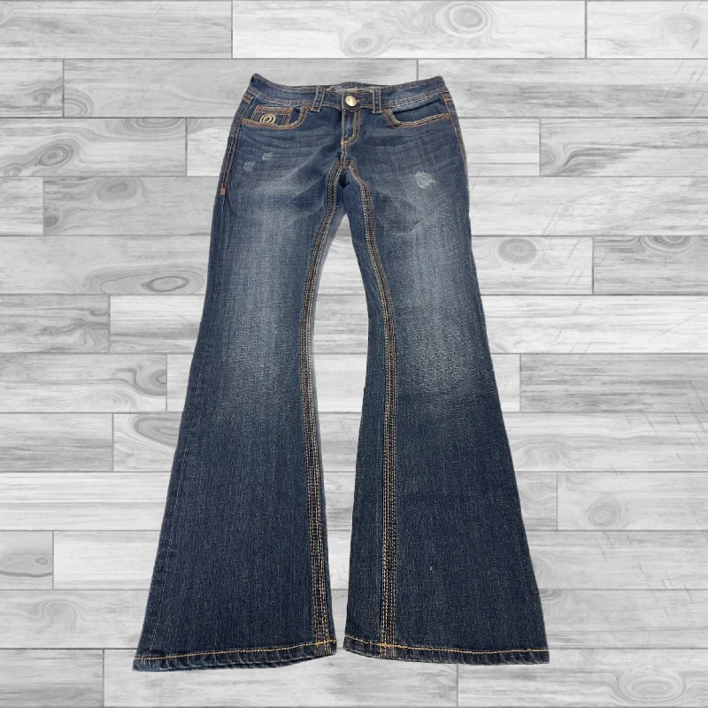 Jeans Boot Cut By Seven 7 In Blue Denim, Size: 8