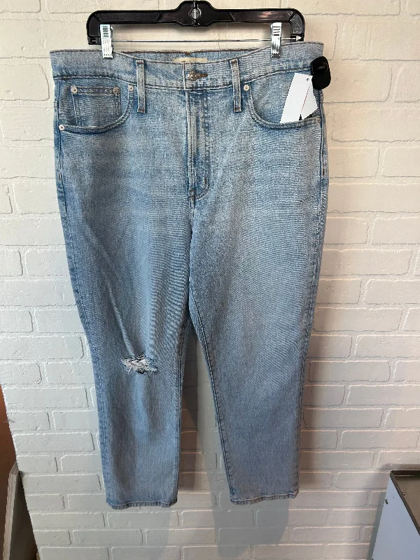 Jeans Cropped By Madewell In Blue Denim, Size: 12