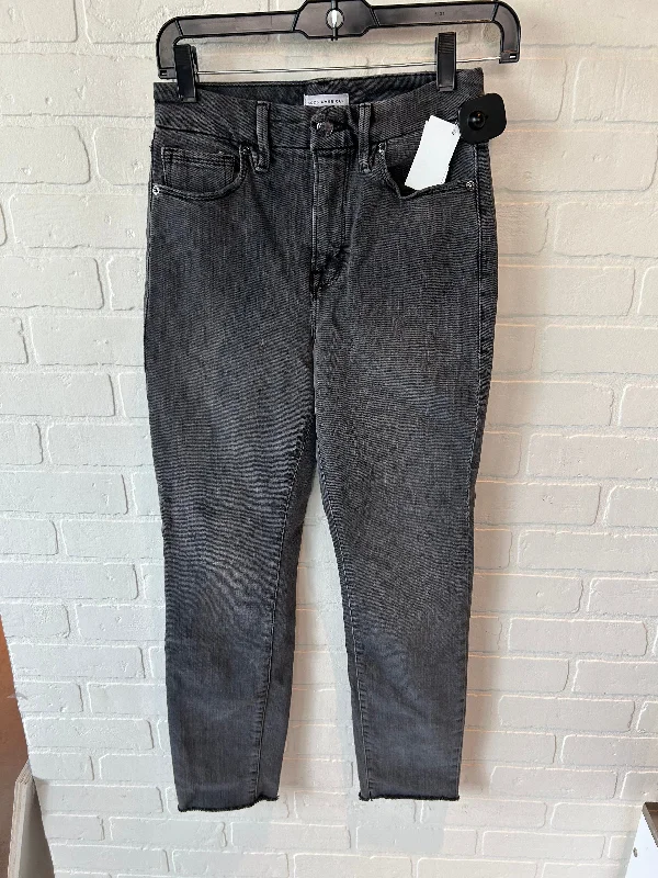 Jeans Straight By Good American In Grey, Size: 2