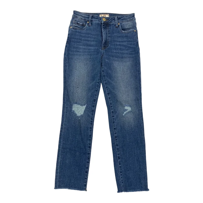 Jeans Straight By Kut In Blue Denim, Size:2