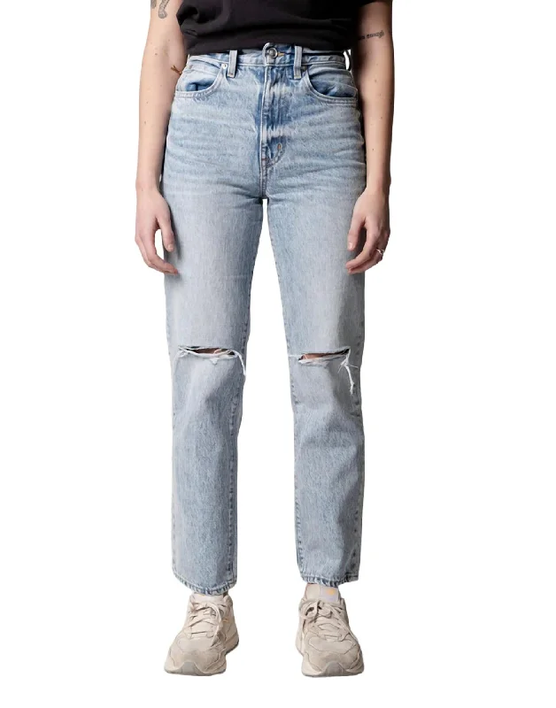 London Ankle Straight Jean In Broken Hearts