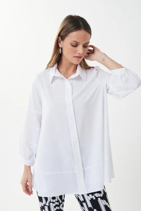 Joseph Ribkoff Puff Sleeve White Blouse - 223113