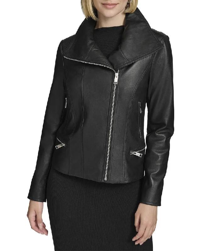 Andrew Marc Beckett Leather Coat