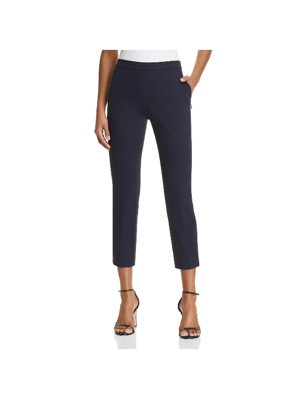 Womens Straight Pull On Ankle Pants