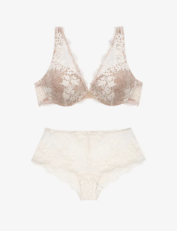 All Day Lace Uplift Plunge  + Cheeky Set