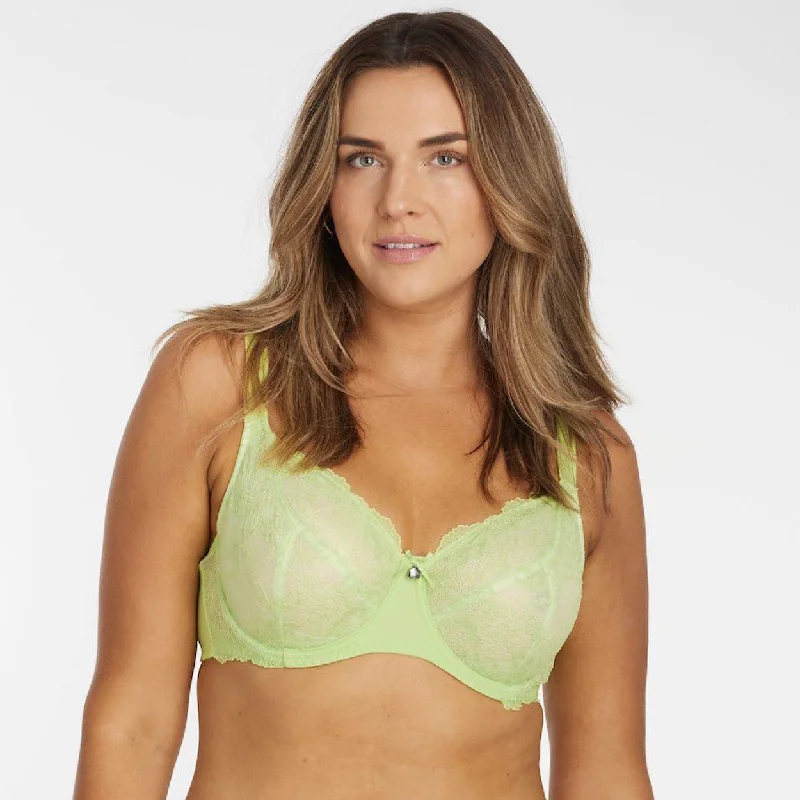 Nightingale Lace Full Cup Bra - Lime Splash