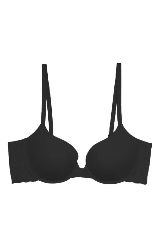 Sheer Glamour Push Up Underwire Bra