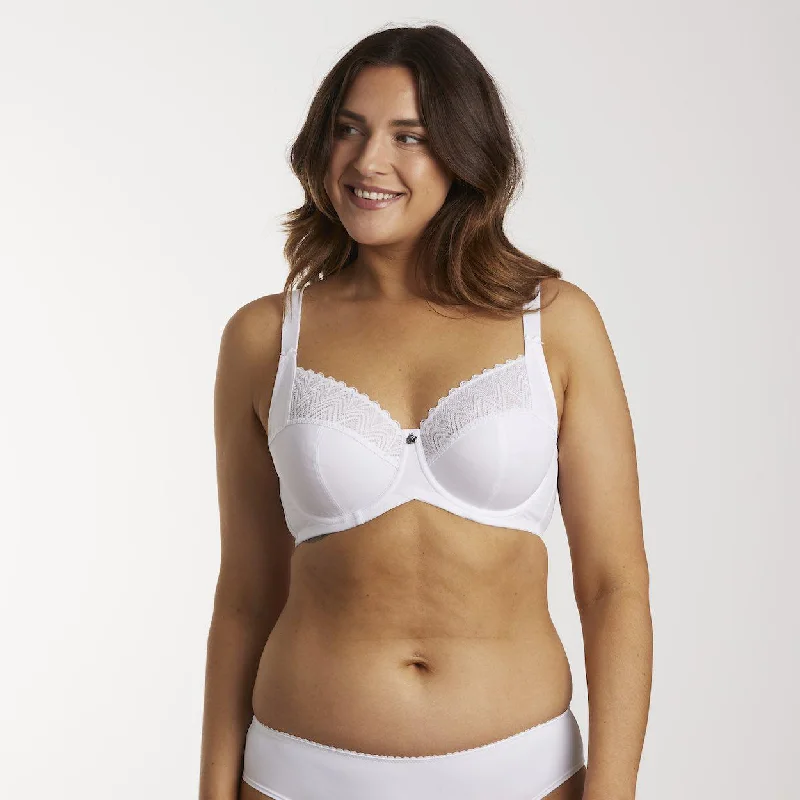 Willow Lace Full Cup Bra - White