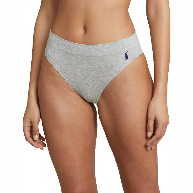 High Cut Briefs Panty In Heather Grey