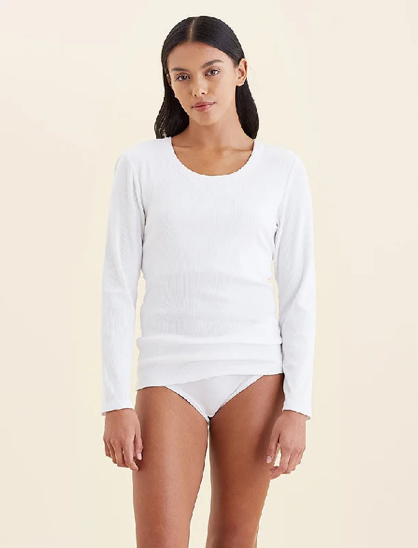 Milla Rib Shelf Bra Long Sleeve Tee